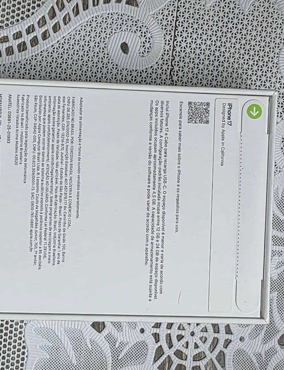 IPHONE 17 ( 256 GB) LACRADO LAVANDA - Foto 2