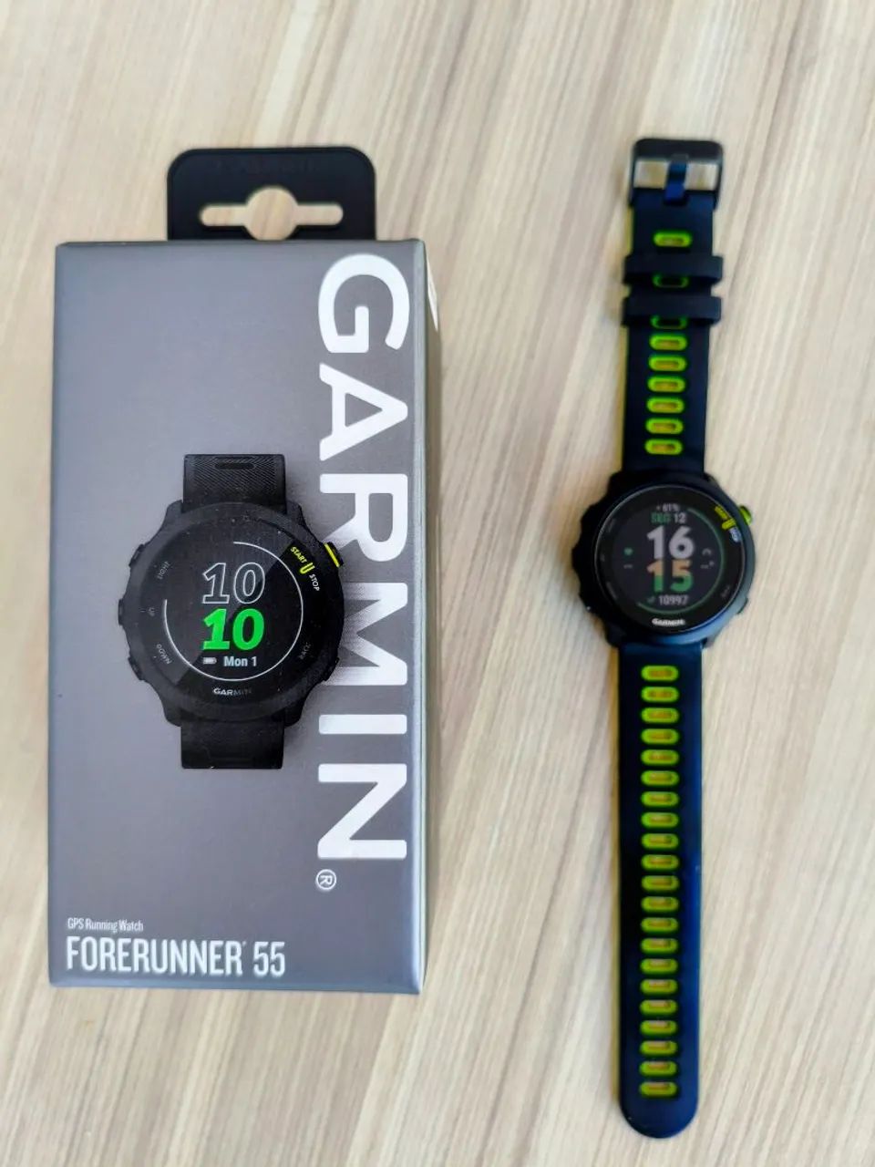 VENDO! GARMIN FORERUNNER 55 - COMPLETO COM ACESSÓRIOS - Foto 4