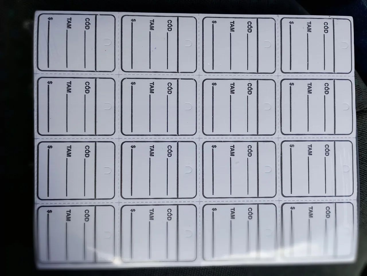 Etiquetas $25,00 o pacote com 500 unidades  - Foto 3