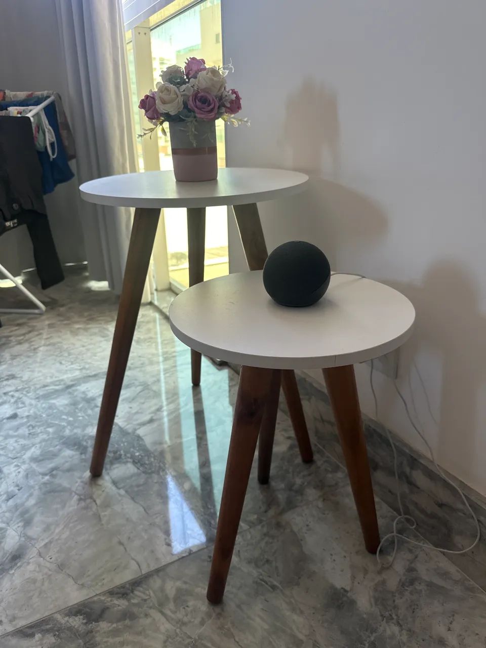 Kit de 2 mesas para canto  - Foto 2