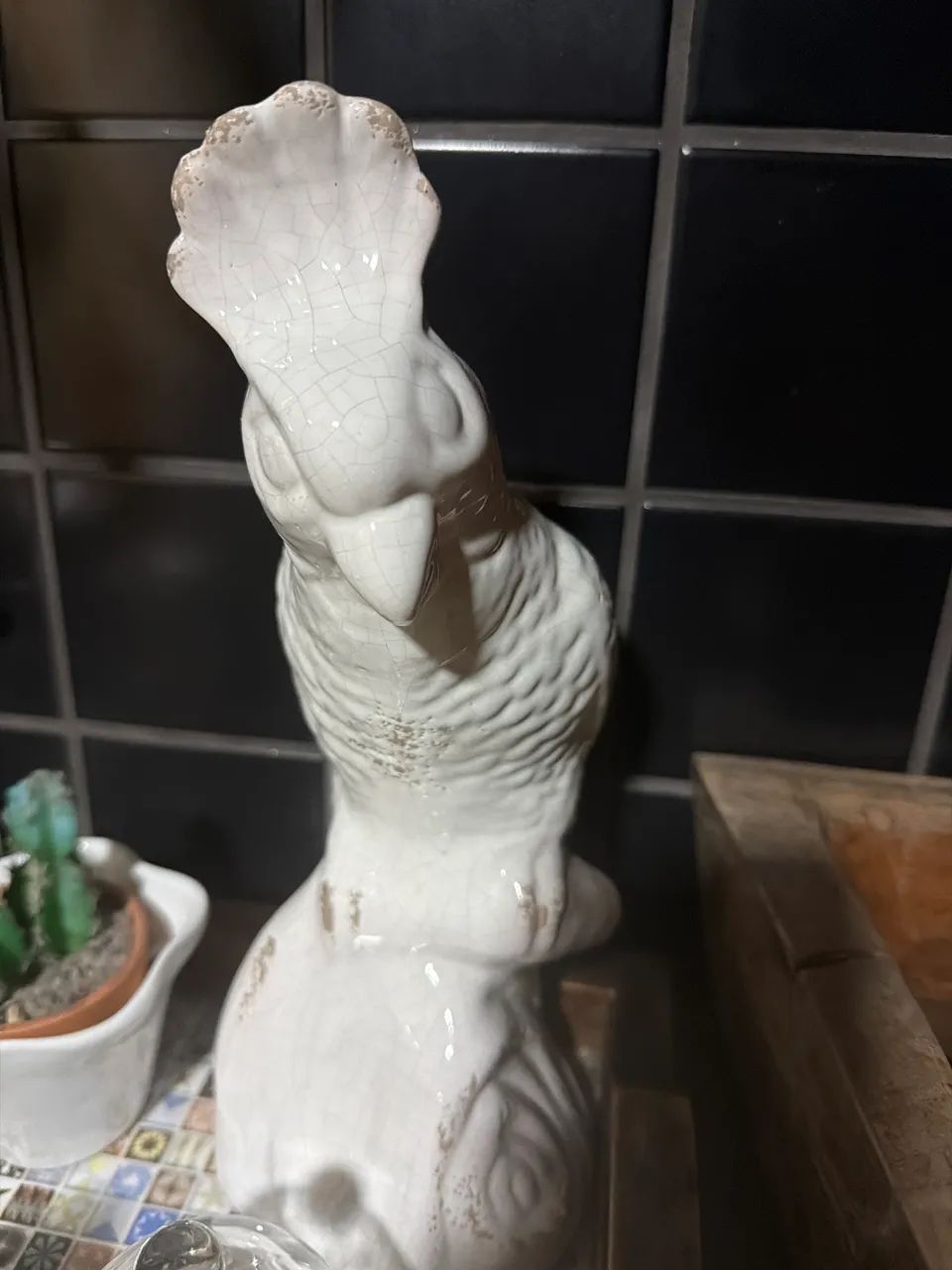 Objeto papagaio porcelana referência palato tem! 