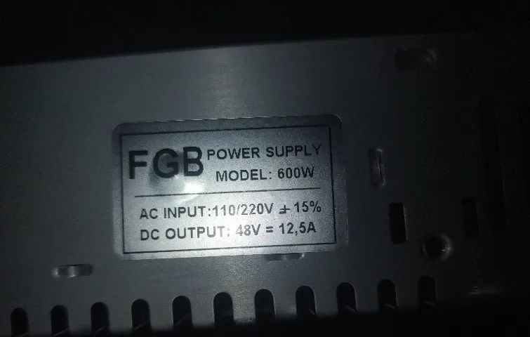 Fonte chaveada 48v 12a 600w