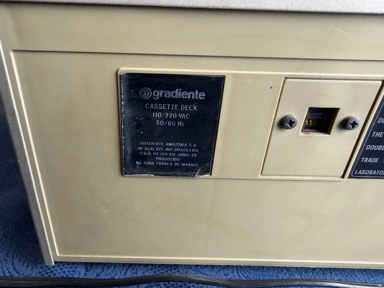 Toca fitas Gradiente Stereo Cassete Deck CD 4000 - Foto 3
