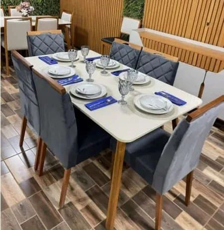 CONJUNTO DE MESA RUBI MADEIRA MACIÇA  - Foto 2