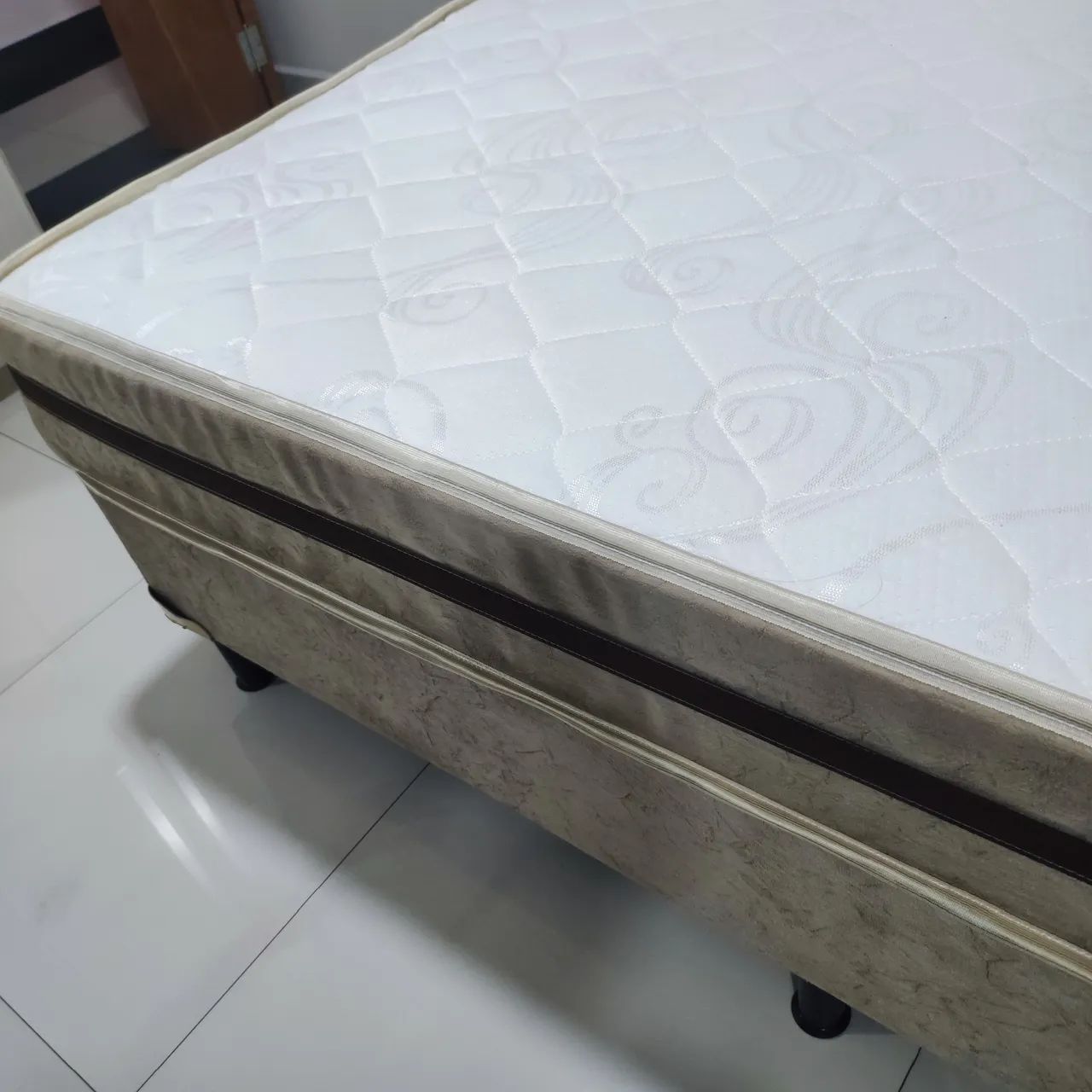 Cama casal box bege  - Foto 5