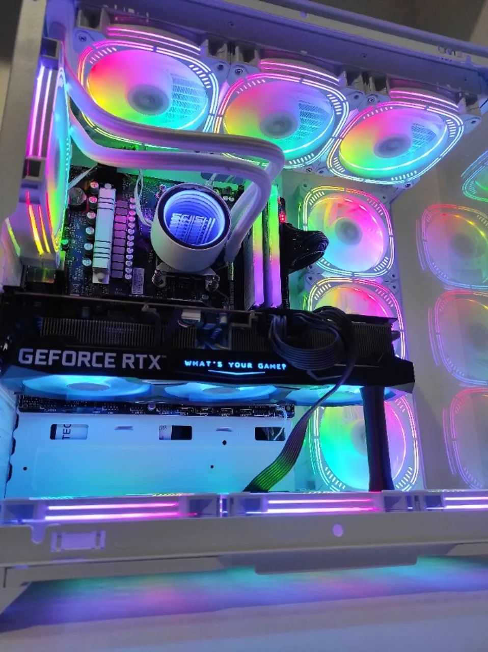 Pc Gamer Ultra Ryzen 5 7600 ou i5-14ª RTX 3080 (NOVO) AM5 DDR5