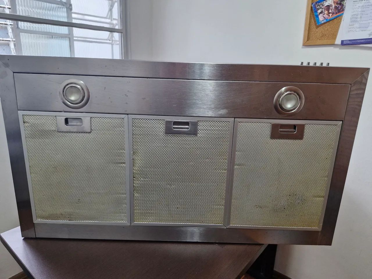 Exaustor TRAMONTINA, INOX, fixação parede, 127V, Largura 90cm, limpo, pronto para instalar - Foto 2