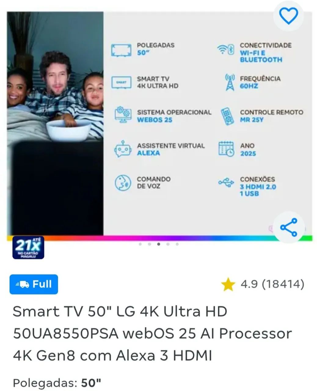 VENDO TV 50 POLEGADAS LG ULTRA.  - Foto 5