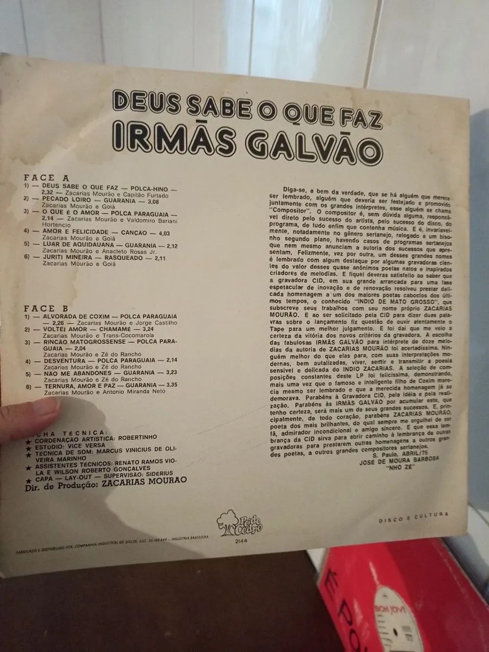 LP irmãs Galvão  - Foto 2