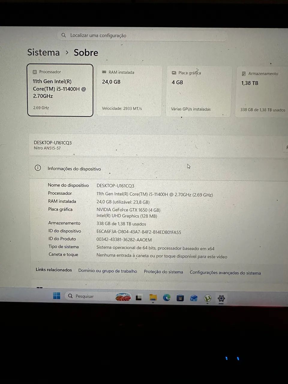 Notebook Nitro 5  - Foto 4