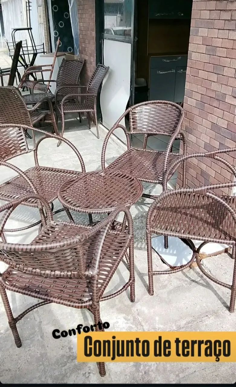 Conjunto de terraço redondo  - Foto 5