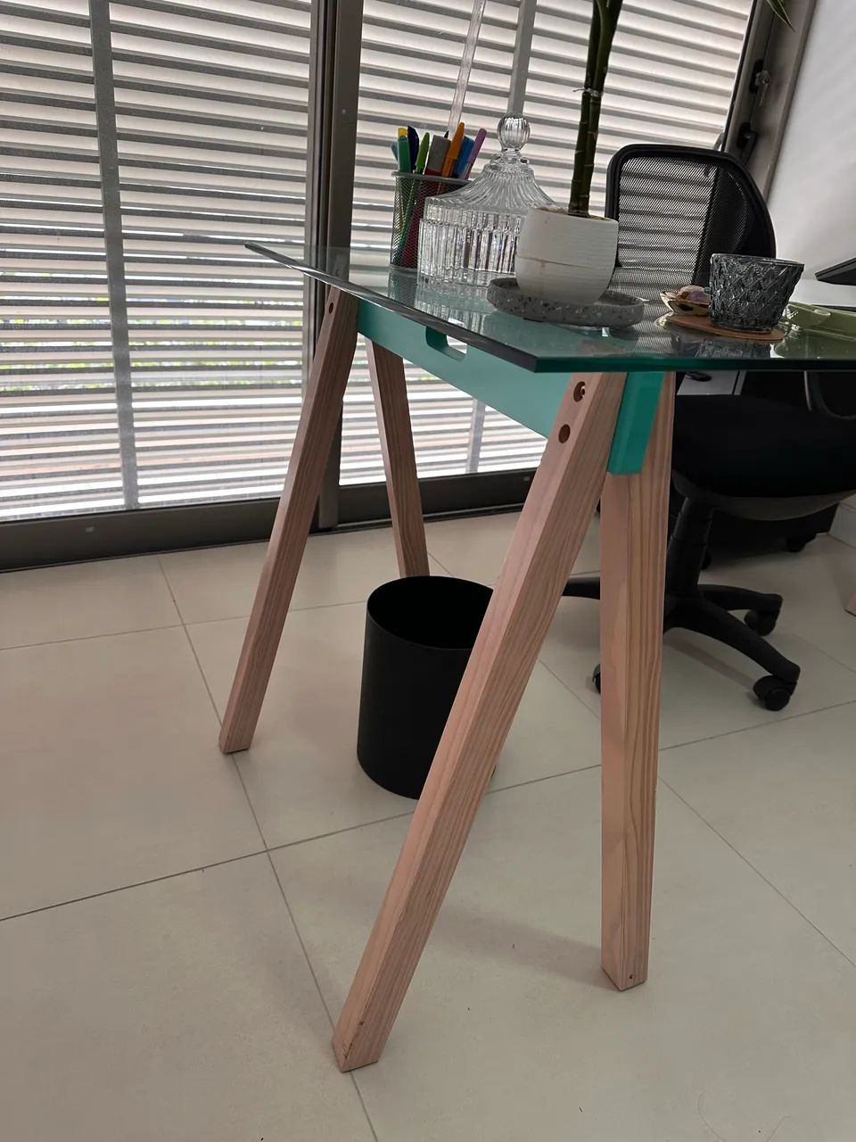 Mesa Escritório Tok&Stock 1,80x70cm - Foto 5