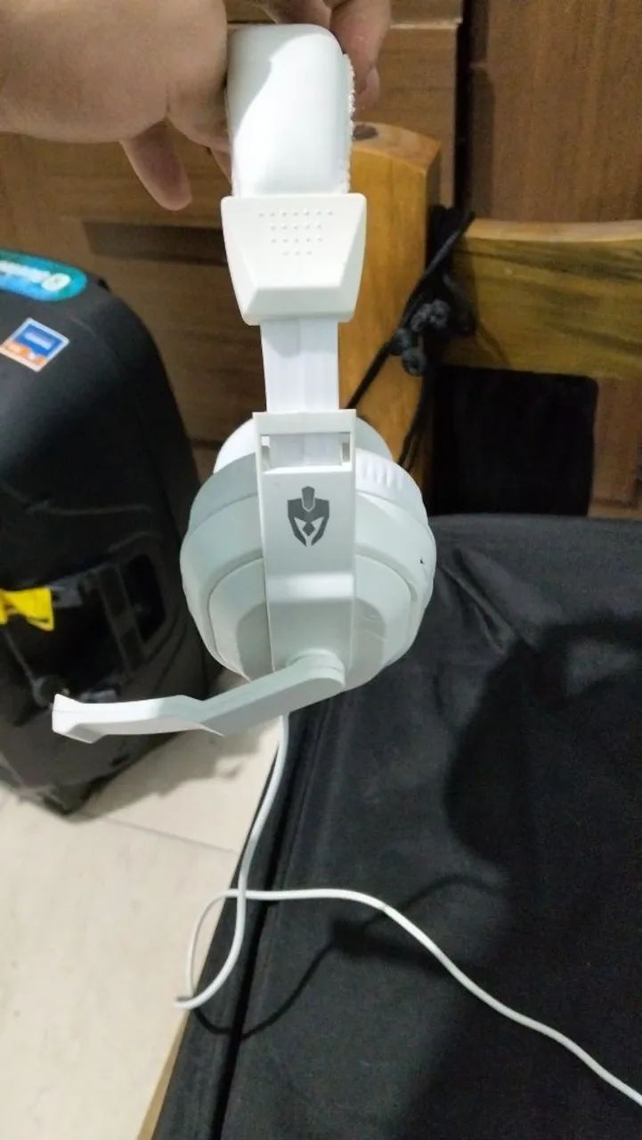 Fone headset branco para pc