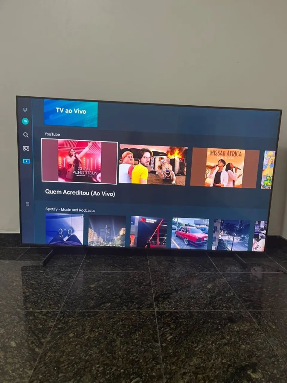 Smart TV Samsung 70 polegadas 4K  seminova - Foto 4
