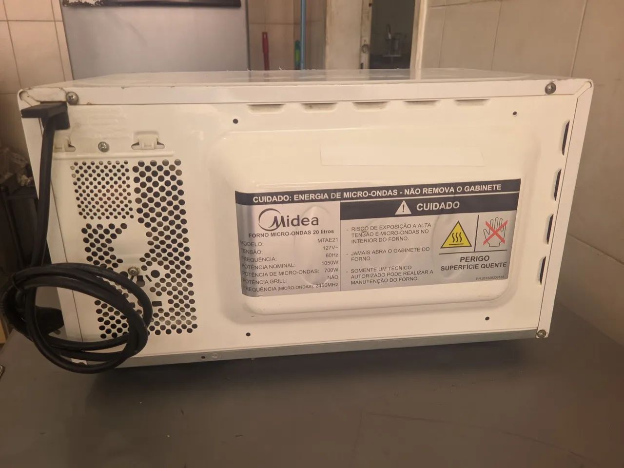 microondas midea mtae21 usado em funcionamento. - Foto 3