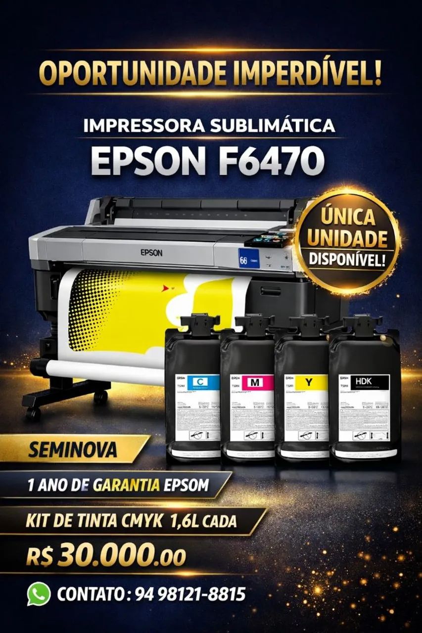 Epson F6470 Impressora Sublimatica - Foto 4