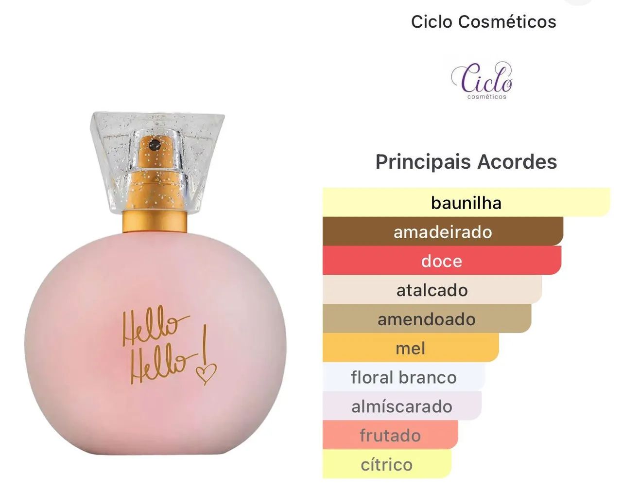 HELLO PERFUME FEMININO ORIGINAL  - Foto 2