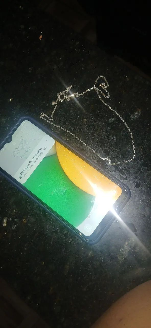 Vendo Celular Samsung A3 core e um corrente de prata 60cm nova  - Foto 5