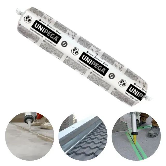 Sachê Selante PU40 800G UNIPEGA Adesivo Construção (Cinza ou Branco) - R$29,80un