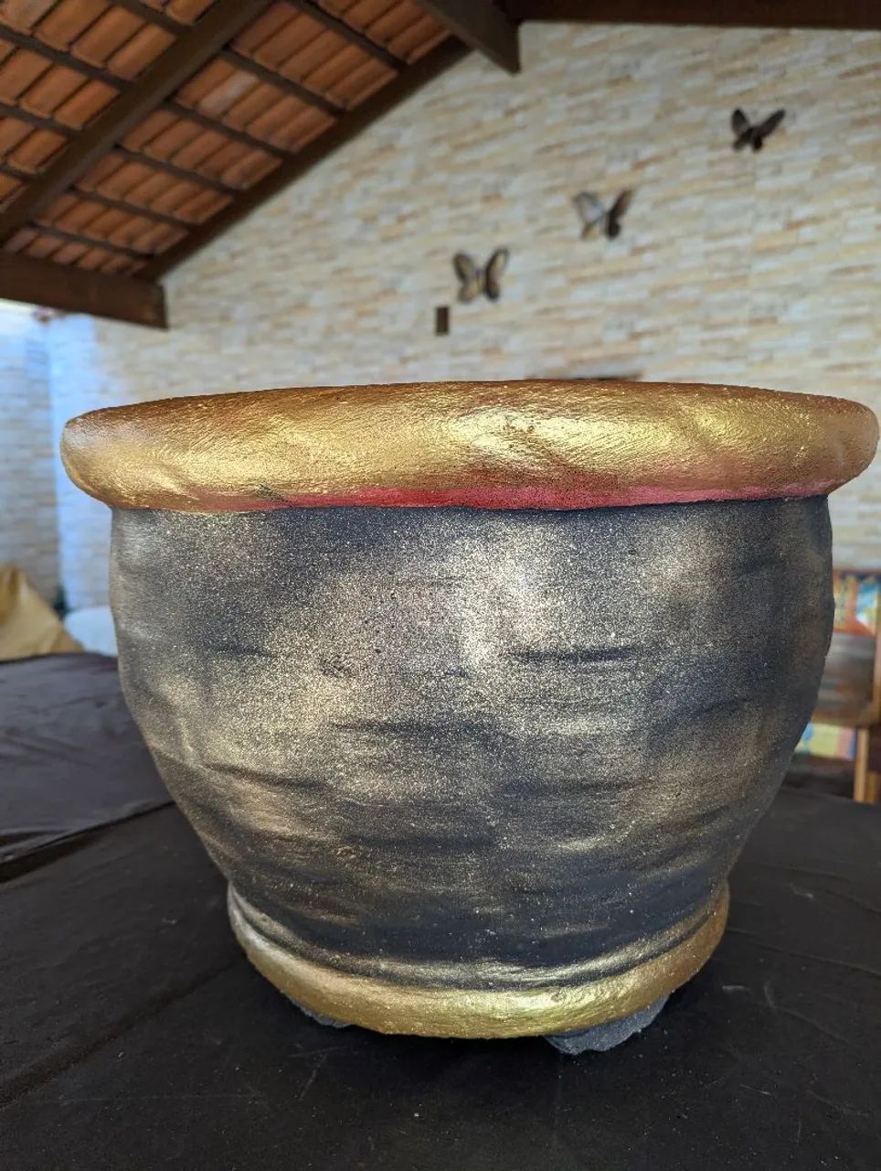 Vaso de concreto grande