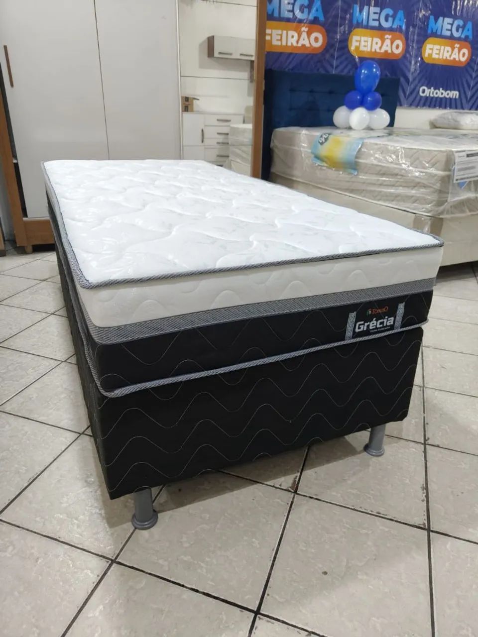 Cama solteiro molas ensacadas 