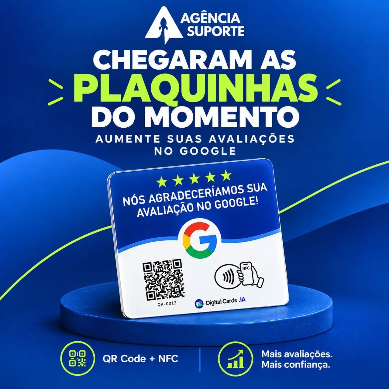Placa de Avaliação Google