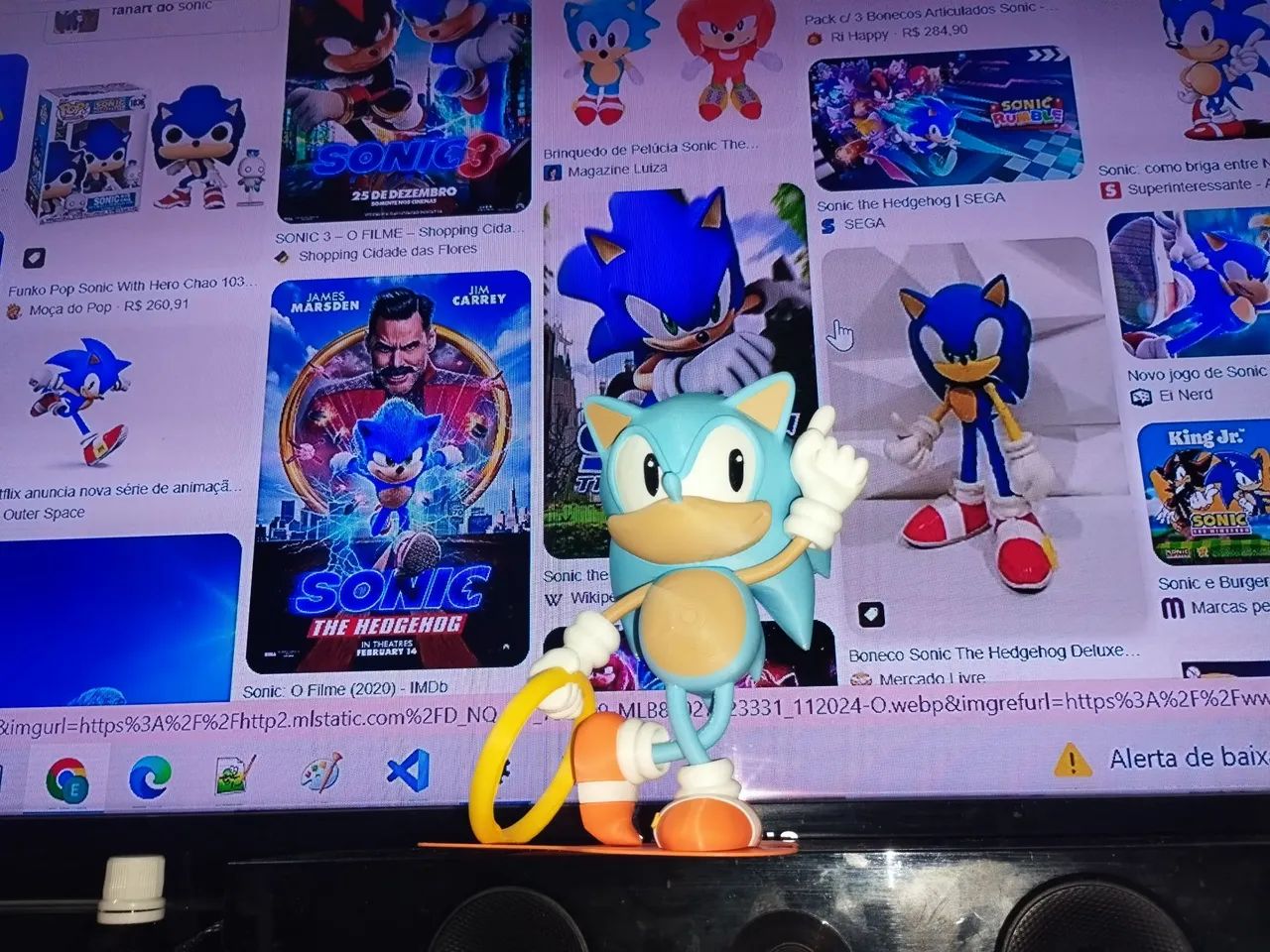 Sonic hedgehog 3d impressora  - Foto 4