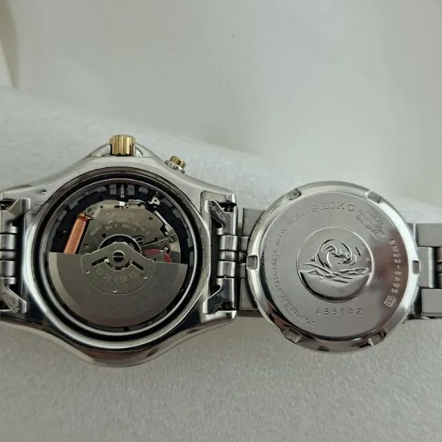 Relógio Seiko Kinetic Diver´s Mod 5M22 - 6A95 Japan - Foto 5