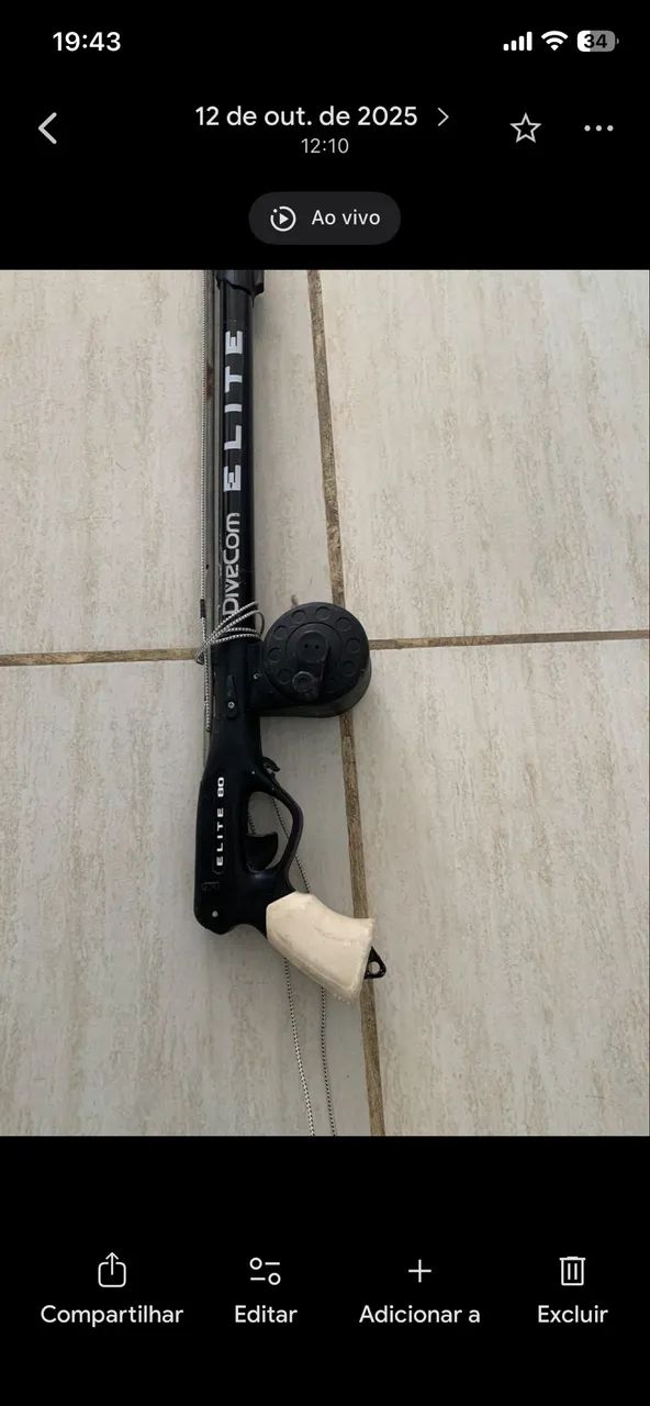 Arpão arbalete pesca 80 cm