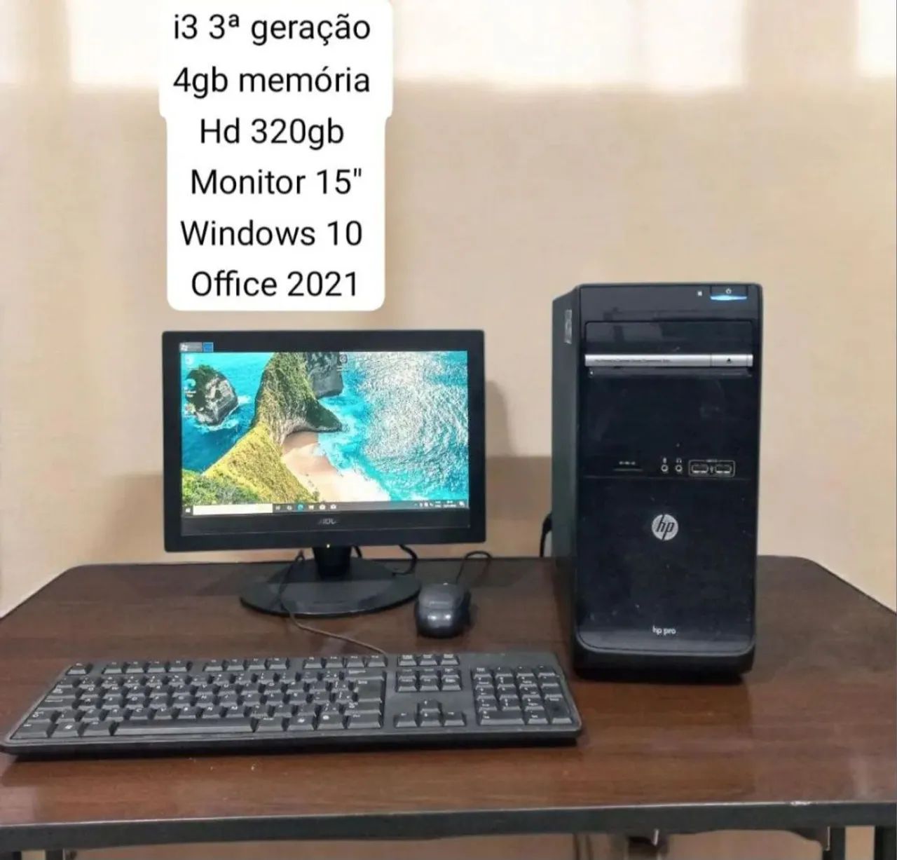 COMPUTADOR COMPLETO FORMATADO (core i3 3ª geração)