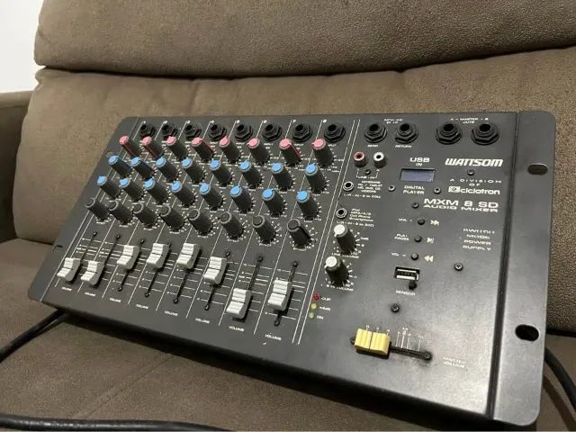 ? MESA DE SOM WATTSOM MXM 8 SD - 8 CANAIS - Foto 4