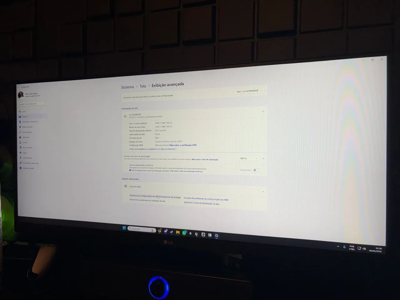 MONITOR ULTRAWIDE LG 100hz 29?