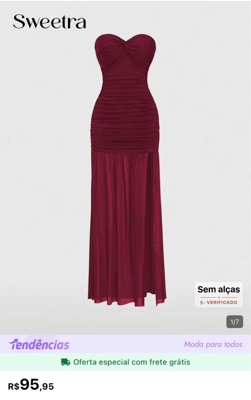 Vestido NOVO, NUNCA USADO da Shein - Foto 2