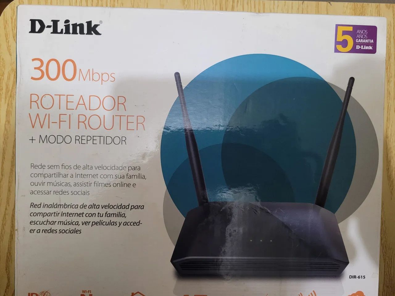 Roteador D-Link DIR-615 N300 ? sem fonte, não testado - Foto 2