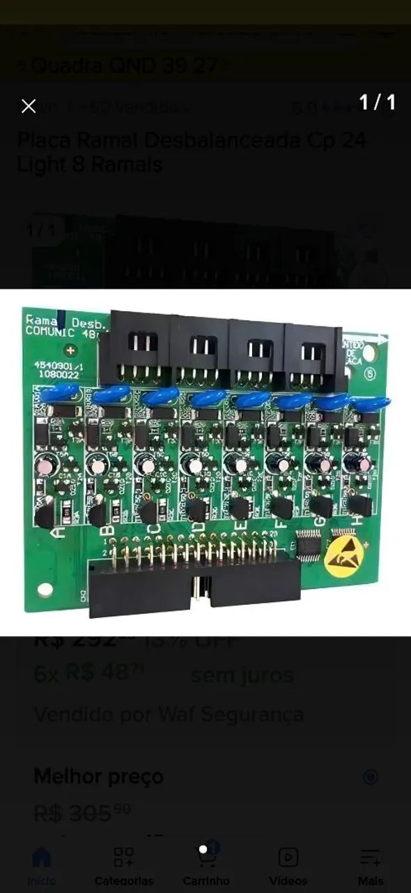 CENTRAL DE INTERFONE  COMUNIC 48 INTELBRAS COM 3 PLACAS DE RAMAL PARA 24 RAMAIS.