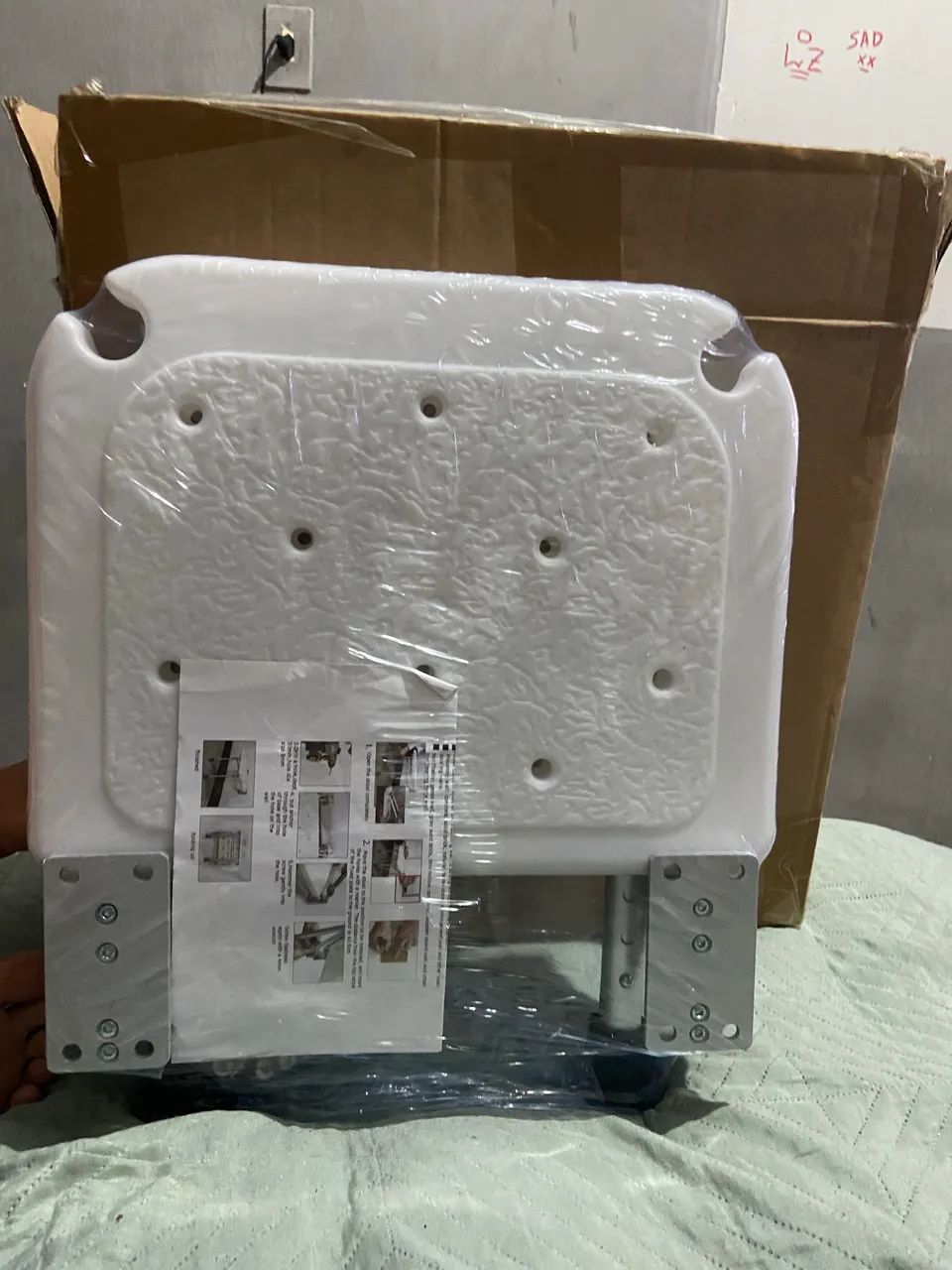 Kit assento de banho+ almofada impermeável+ almofada ortopédica. - Foto 3