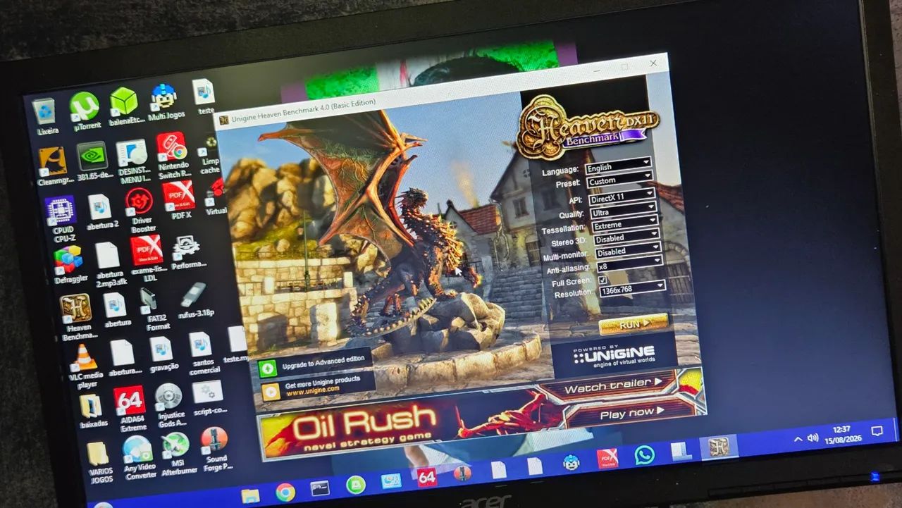 VENDO PC COMPLETO COM PLACA DE VÍDEO.  - Foto 2