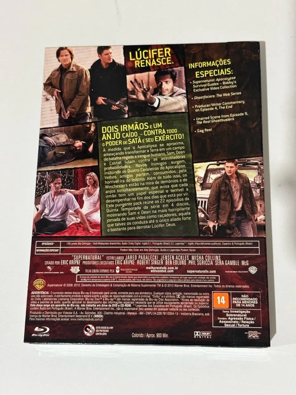 Dvd Bluray Sobrenatural s5 - Foto 4