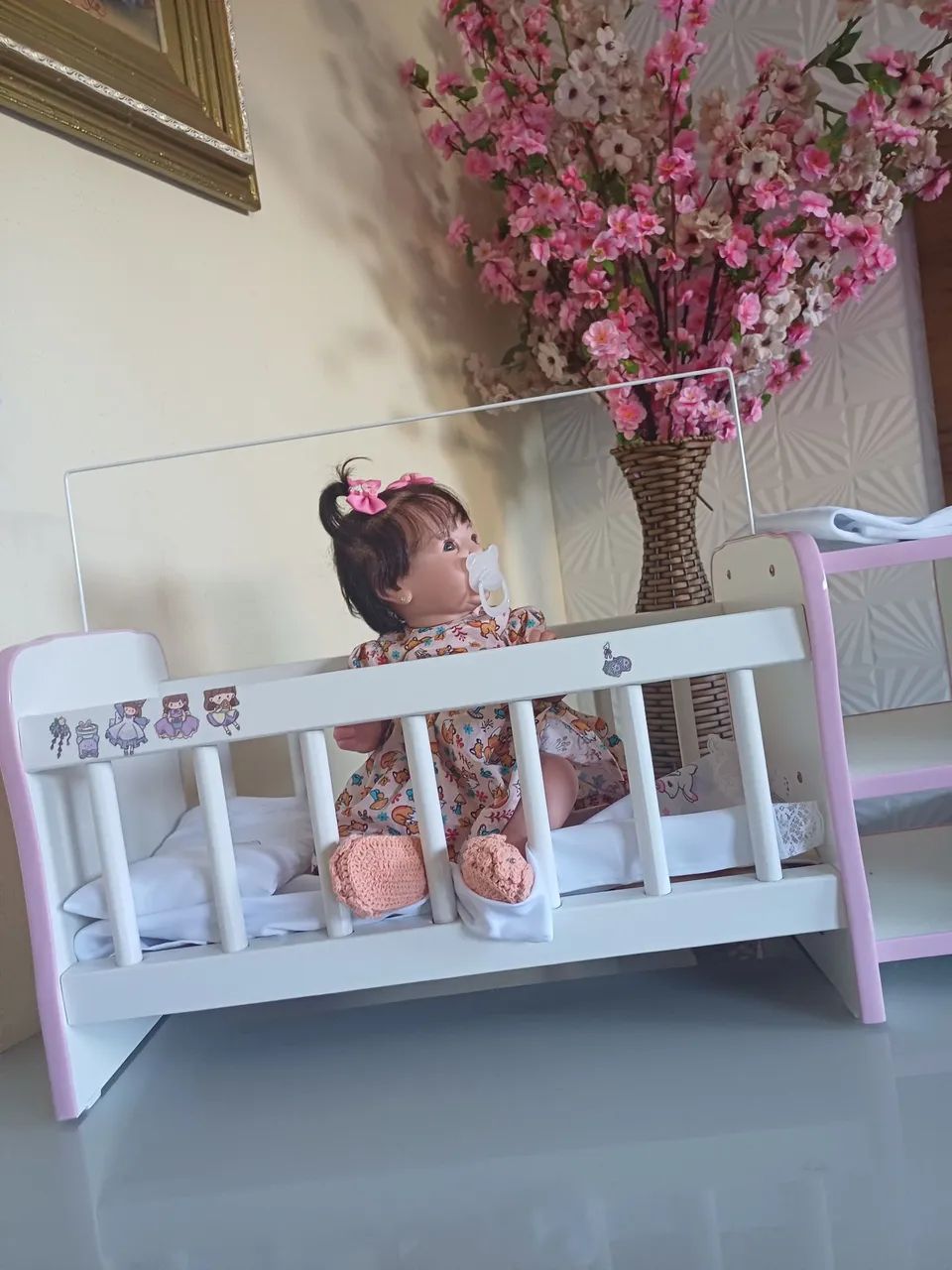 Bebê Reborn Com Berço  - Foto 3
