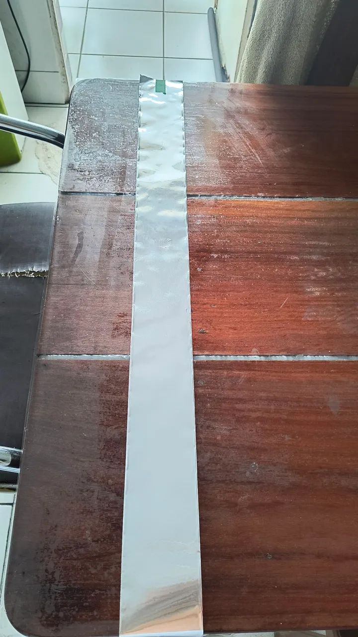 Fita de alumínio adesiva para blindagem com 8 cm de largura - Foto 6