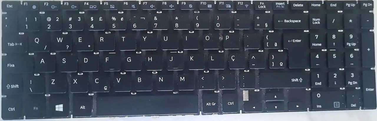 Teclado Notebook Samsung Original NSK-MS2SN ABNT2 Perfeito
