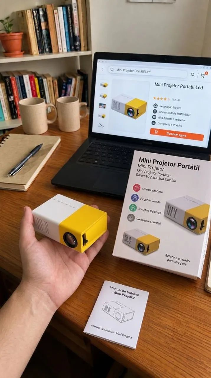 Mini projetor portátil