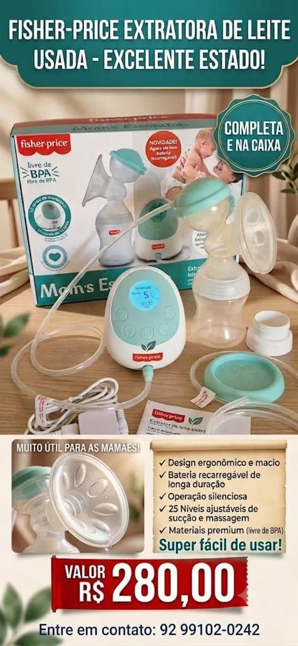 Extratora de leite fisher price