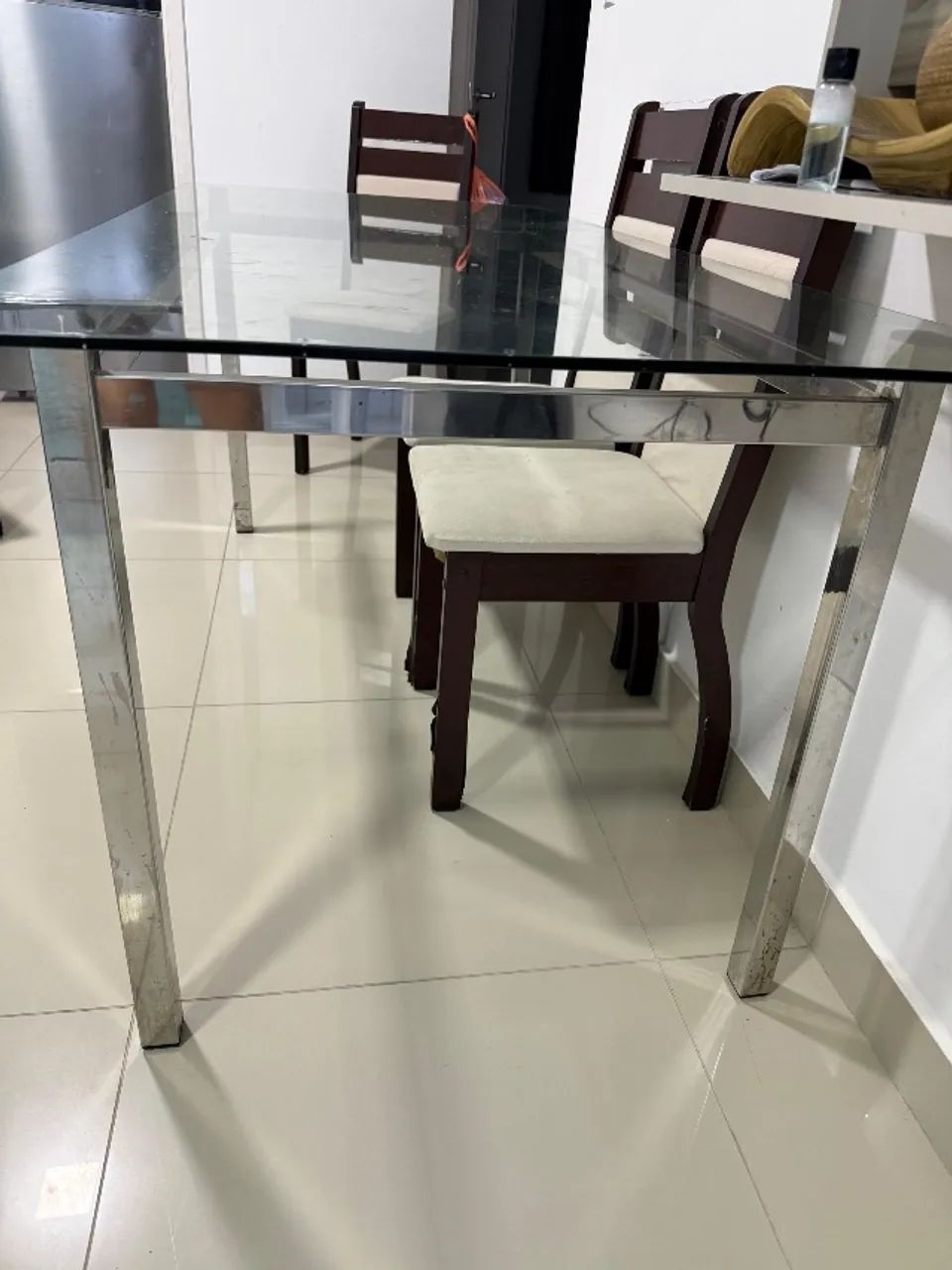 Mesa de vidro 180x80 - Foto 5