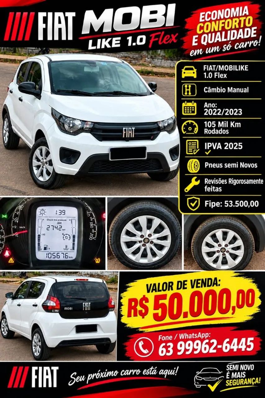 Fiat Mobi Like 1.0 Fire Flex 5P. 2023