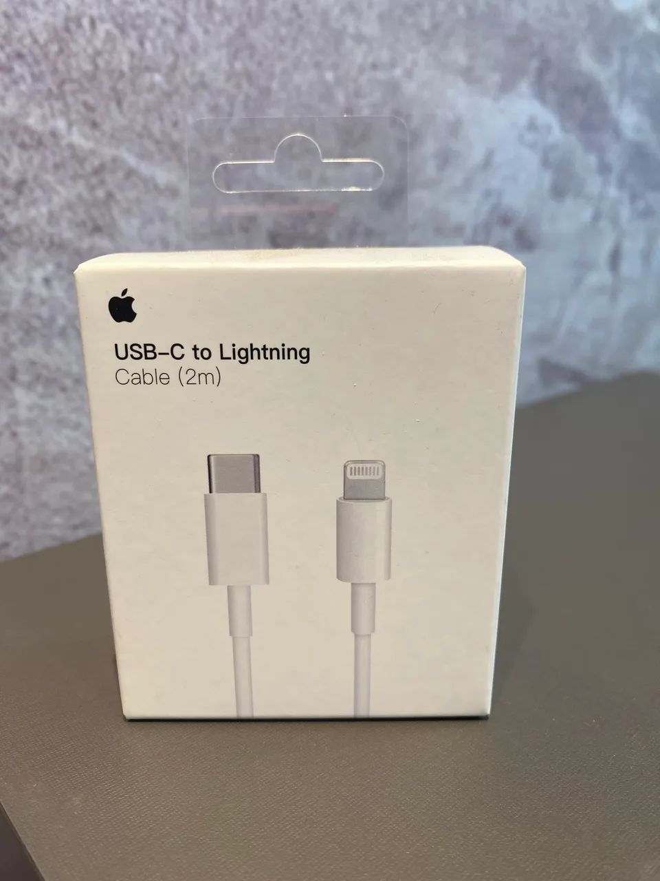 Cabo de USB-C para Lightning da Apple de 2 metros.  