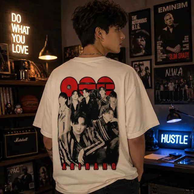  Camiseta FanArt Anime - BTS Arirang