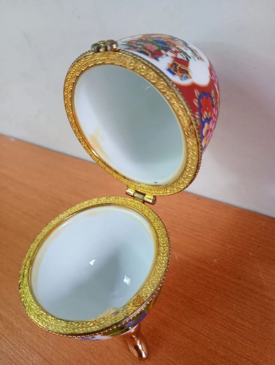 Ovo de Porcelana porta joias  - Foto 3