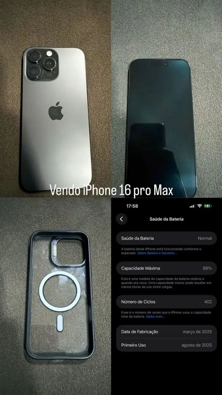 Vendo iphone 16 pro max 