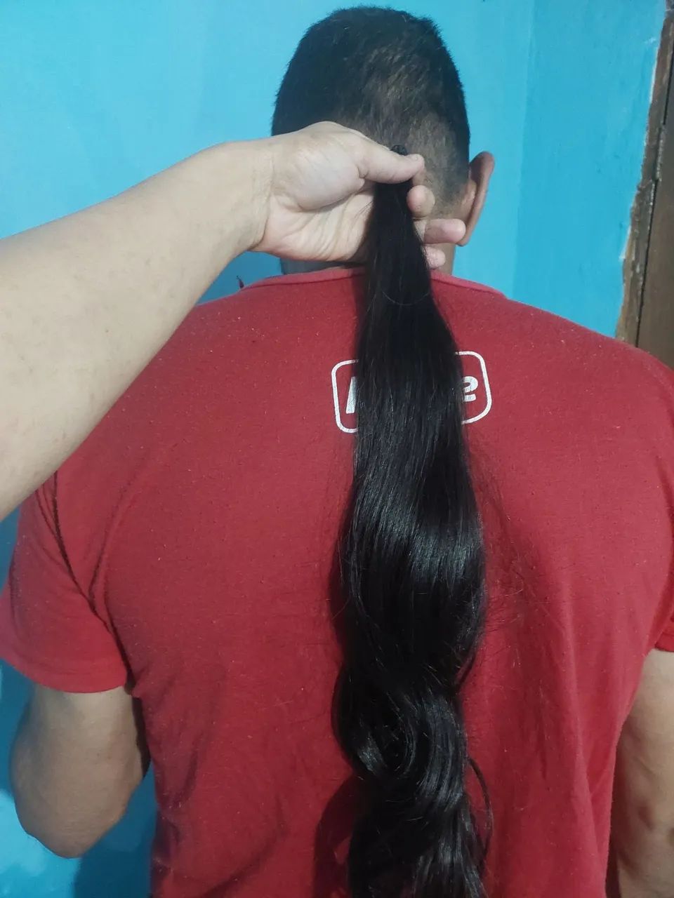 Vendo esse cabelo humano 65cm 50gramas 